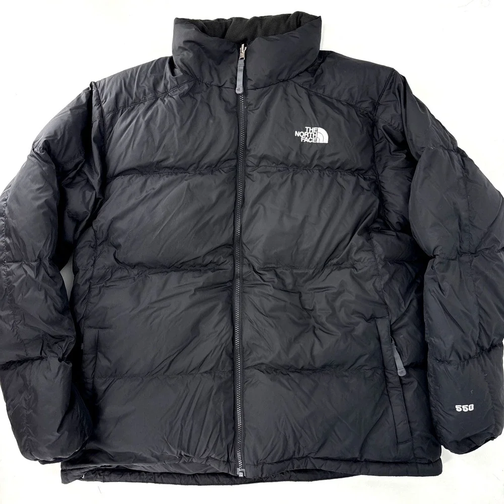 North Face‎ Men's XL Black 550 Down Puffer Jacket Coat NICE CDTN!